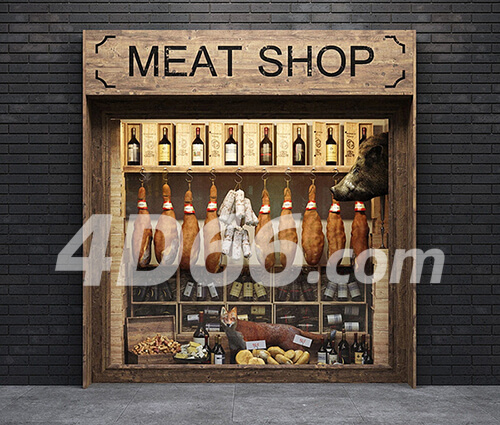 展示橱窗c4d模型