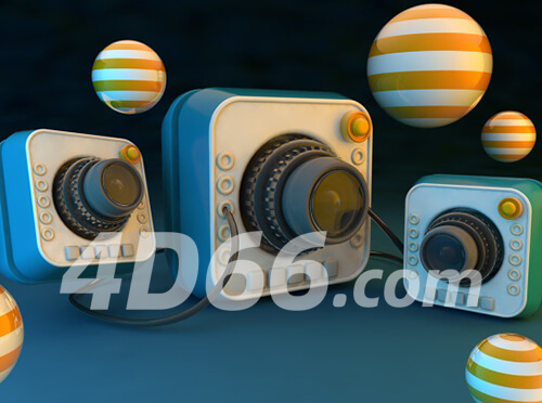 c4d电商模型双十一618活动促销场景简约元素模型几何模型