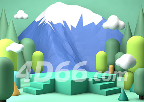 C4D电商场景模型工程