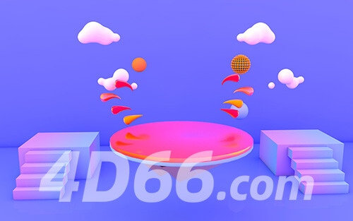 C4D电商场景模型工程