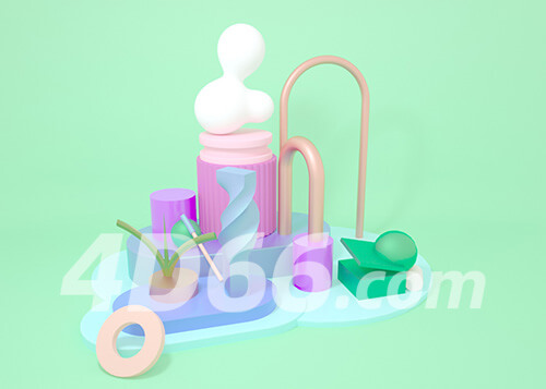 C4D电商场景模型工程