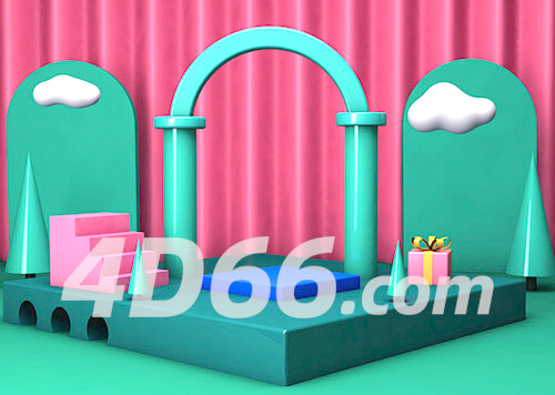 C4D电商场景模型工程