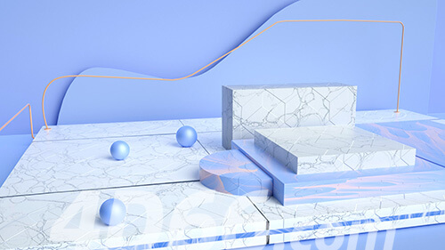 C4D电商场景模型工程