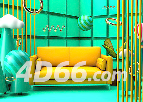 C4D电商场景模型工程