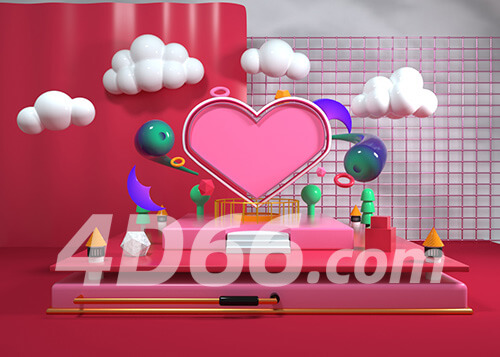 C4D电商场景模型工程