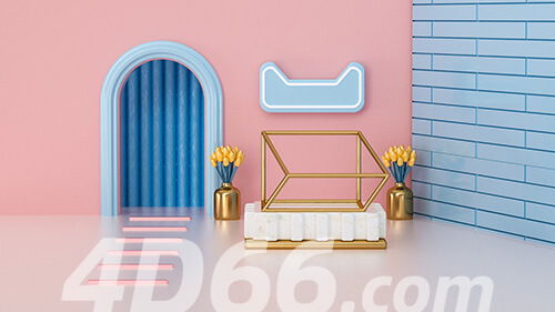 C4D电商场景模型工程