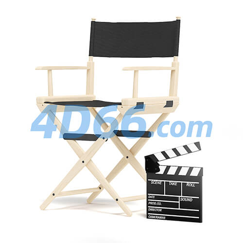 导演椅子c4d模型