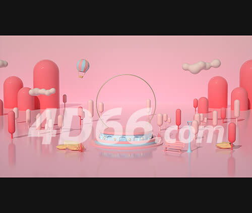 C4D电商场景素材