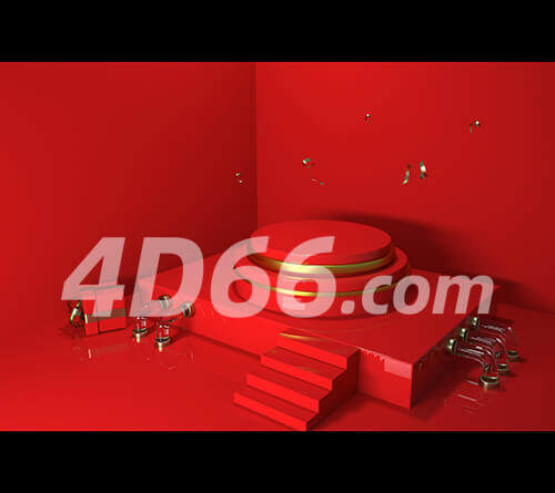 C4D电商场景素材
