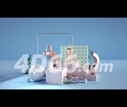 C4D电商场景素材