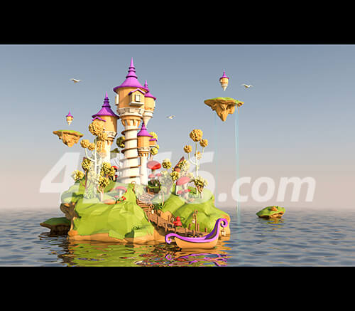 C4D电商场景素材