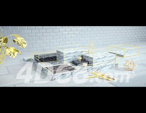 C4D电商场景素材