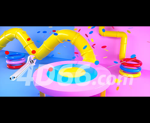 C4D电商场景素材