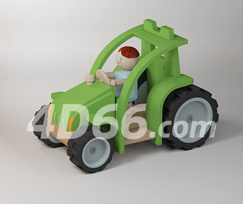 c4d儿童玩具模型