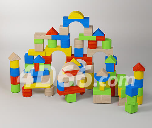 c4d儿童玩具模型