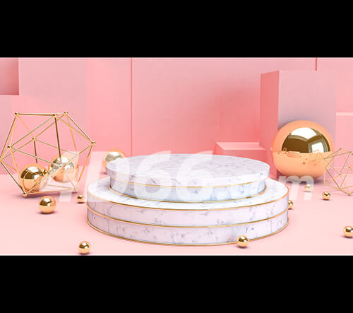 C4D舞台背景电商场景