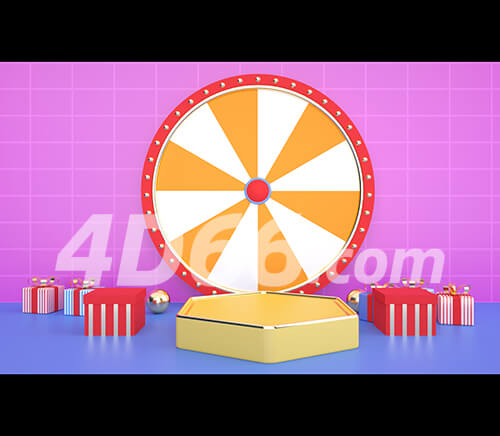 C4D舞台背景电商场景