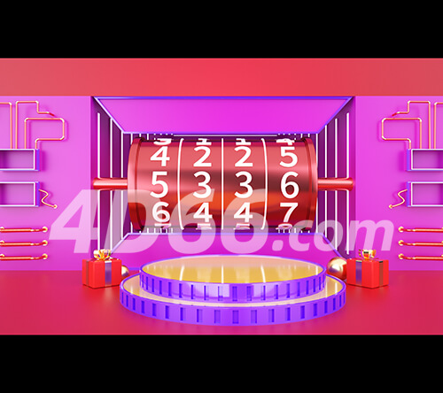 C4D舞台背景电商场景