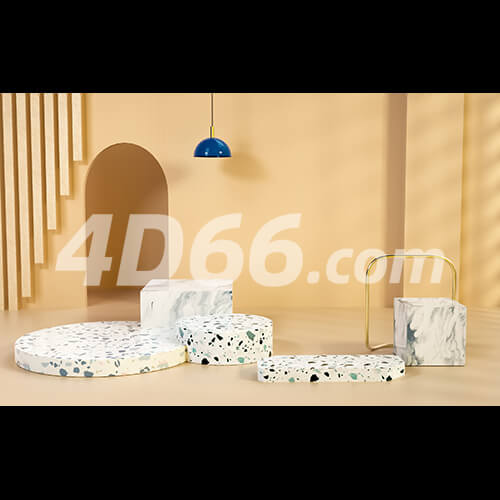 C4D舞台背景电商场景