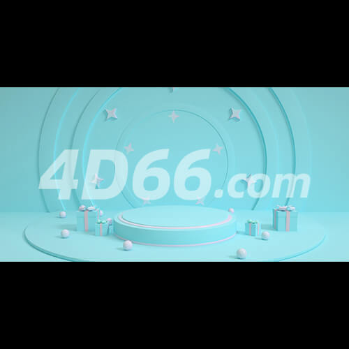 C4D舞台背景电商场景