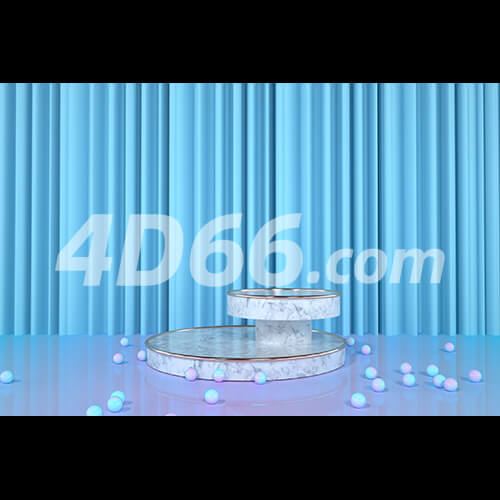 C4D舞台背景电商场景