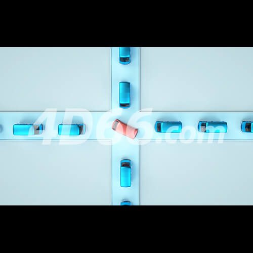 C4D卡通汽车模型