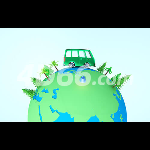 C4D卡通汽车模型