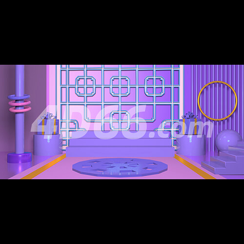 C4D电商场景模型