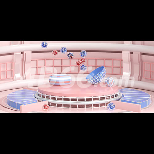 C4D电商场景模型