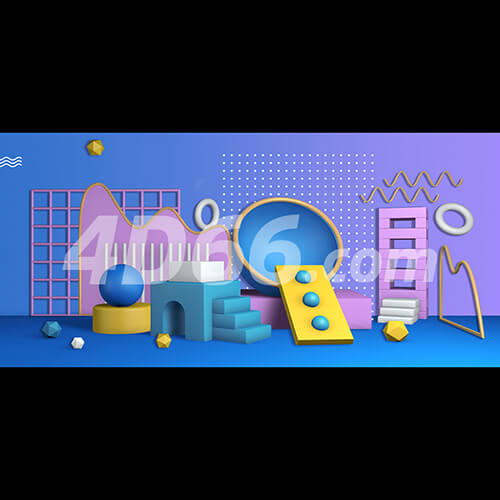 C4D电商场景模型