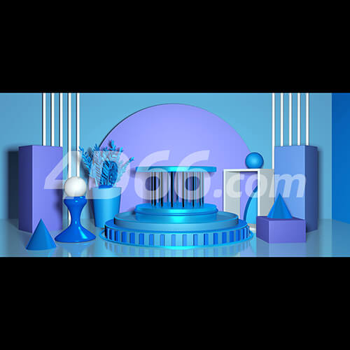 C4D电商场景模型