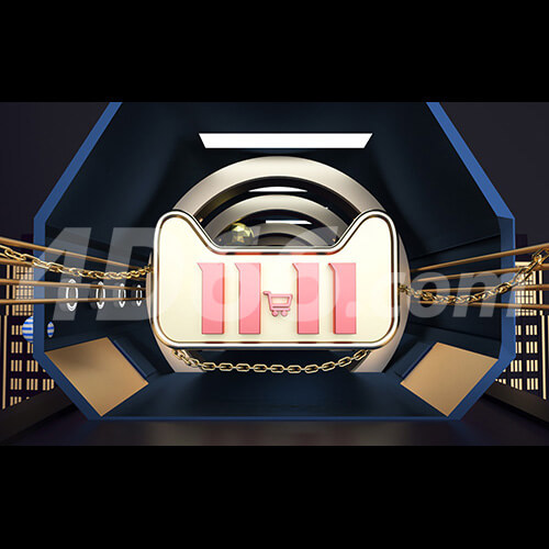 天猫电商场景首页C4D模型工程场景