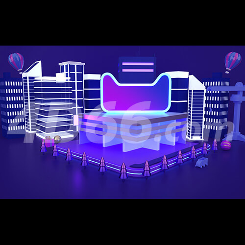 天猫电商场景首页C4D模型工程场景