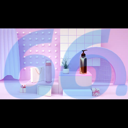 C4D化妆品护肤品场景建模(不含材质贴图,白膜)