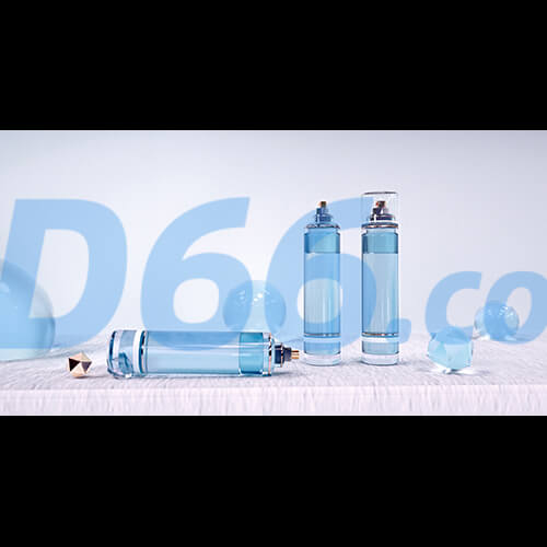 C4D化妆品护肤品场景建模(不含材质贴图,白膜)