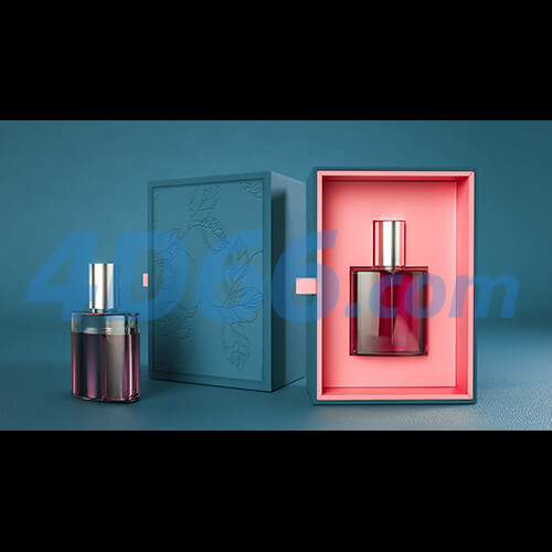 C4D化妆品护肤品场景建模(不含材质贴图,白膜)