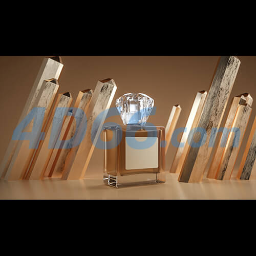 C4D化妆品护肤品场景建模(不含材质贴图,白膜)