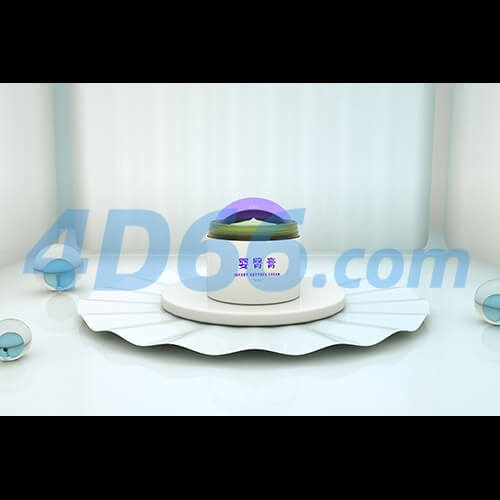 C4D香水和化妆品护肤品3D场景模型(不含材质贴图,白膜)