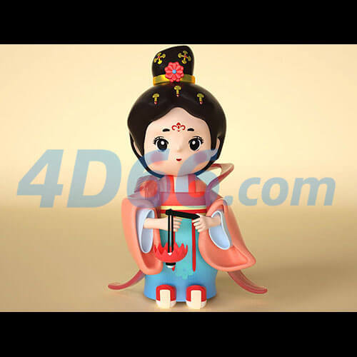 电商创意卡通运动人物C4D模型元素