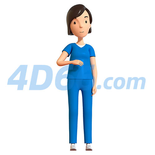 电商创意卡通运动人物C4D模型元素