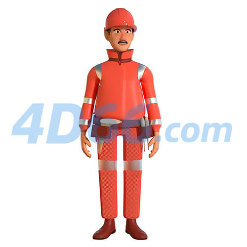 电商创意卡通运动人物C4D模型元素