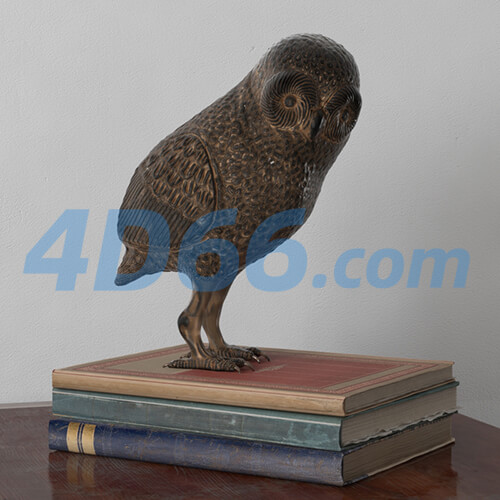 老古董老物件家居饰品小物件c4d模型08