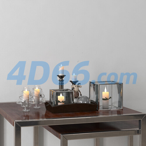 老古董老物件家居饰品小物件c4d模型13