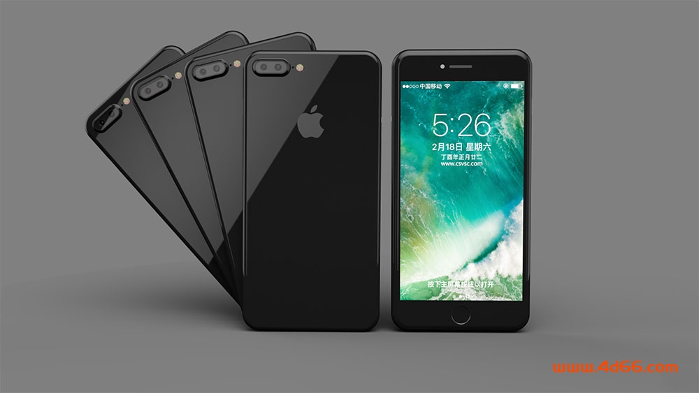 IPhone 7s手机c4d模型